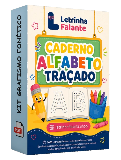 Caderno Alfabeto Traçado